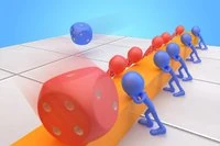Dice Push es un divertido juego de dados arcade con modelos 3D de stickman en