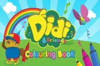 Didi y sus amigos se divierten en cada imagen de este juego para colorear