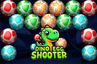 Juego Dino Egg Shooter en un mundo prehistórico colorido y divertido