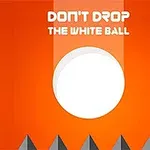 Esfera blanca sobre un fondo naranja con texto en la parte superior y picos grises en la parte inferior