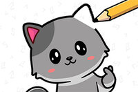 Completa rompecabezas en un juego de dibujo