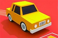 Dibuja líneas hacia el lugar correcto para estacionar cada auto