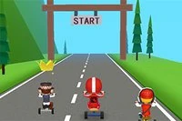 Juego de carreras de triciclo con entornos y modelos 3D