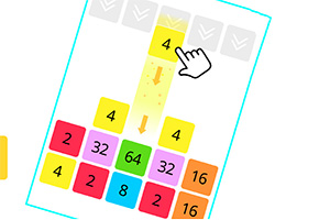 Colores vivos con números en un tablero, una mano indica el número cuatro destacado