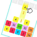 Colores vivos con números en un tablero, una mano indica el número cuatro destacado