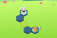 Ayuda al Conejo de Pascua en este Rompecabezas Hexagonal