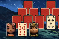 Juega Tri-peaks en Isla de Pascua