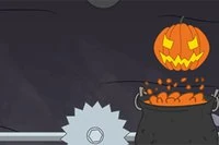 Recolecta las calabazas en el caldero, ¡no las bombas!