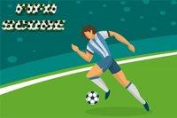 Juego de penales de fútbol con estrellas reales, ofrece modos individual y