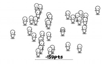 Juego 2D divertido con personajes cómicos