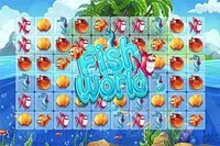 Fish World es un divertido juego casual de Match 3 con temática marina