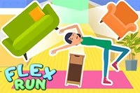 Ayuda a la ágil gimnasta a esquivar todos los obstáculos en una divertida