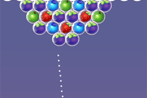 Conjunto de esferas de colores, incluidas azules, verdes, moradas y rojas, organizadas en grupo en la parte superior con una línea punteada apuntando hacia ellas sobre un fondo morado