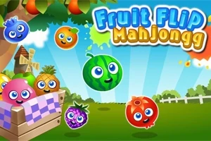 Frutas animadas con rostros sonrientes y ojos grandes en un campo verde, con un molino de viento y un cesto de picnic en el fondo