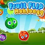 Frutas animadas con rostros sonrientes y ojos grandes en un campo verde, con un molino de viento y un cesto de picnic en el fondo