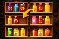 Ordena jugos de frutas de colores