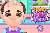 Juega Funny Hair Salon y ayuda al hombre calvo!