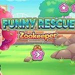 Persona caricaturizada asustada rodeada por una serpiente en un ambiente colorido de parque o zoológico con texto llamativo