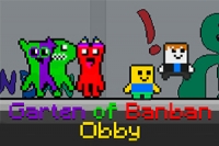 Obby debe sobrevivir a los monstruos del Jardín de Banban