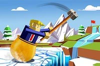 ¡Usa tu confiable martillo para cruzar montañas nevadas y ayudar a los