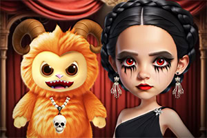 Moda gótica con la Princesa Gloomy y su tierno osito