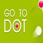Fondo verde con círculos rojos y blancos conectados por líneas, junto al texto GO TO DOT