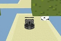 ¿Listo para superar los niveles en el mundo de bloques con un auto súper