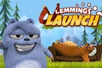 Lemmings Launch es un juego de cañón típico