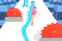 En este increíble juego, jugamos al desafío de pelo y carrera de pelo