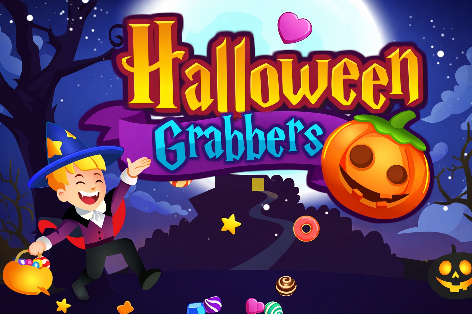 Halloween Grabbers 🕹️ Juega gratis en Play123