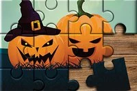 Un juego relajante de rompecabezas con imágenes temáticas de Halloween