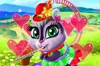 Juego de cambio de imagen de animales lindos donde cuidas de una pequeña ardilla