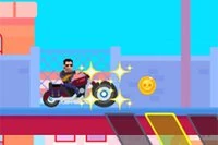¡Este motociclista es un verdadero temerario!