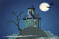 Juego online gratuito de habilidad y objetos ocultos Casa Embrujada: Fantasma