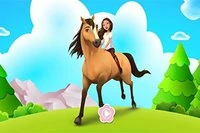 Horse Run 3D es un divertido juego de carreras de caballos!
