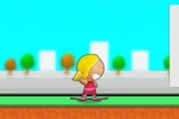 ¡Andar en patineta es lo que más le gusta hacer a esta valiente chica!
