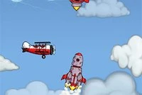 Lanza un cohete al cielo