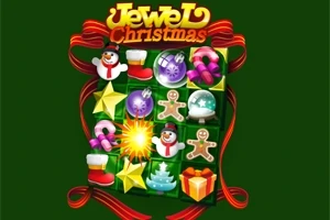 Tablero de juego navideño con elementos festivos como muñecos de nieve, estrellas, esferas, y regalos sobre un fondo verde