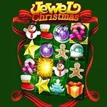 Tablero de juego navideño con elementos festivos como muñecos de nieve, estrellas, esferas, y regalos sobre un fondo verde
