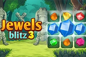Joyería brillante sobre un fondo de jungla con antiguas esculturas de piedra en los lados