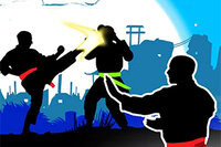 ¡Juega como un maestro de karate y pelea contra oleadas de guerreros!