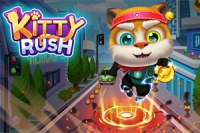 Corre, persigue y avanza con el adorable Kitty Rush en este corredor sin fin
