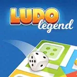 Un tablero de juego con fichas de colores, un dado y un fondo azul