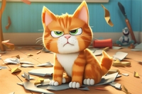 ¡Mad Cat está aquí para alegrarte el día con algo de travesura!