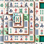 Un conjunto de fichas apiladas con diversos símbolos y caracteres chinos sobre un fondo verde