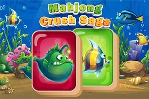Dos fichas de juego con peces coloridos en un fondo submarino lleno de corales y peces diversos