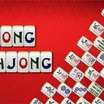 Fichas de juego con caracteres y símbolos sobre un fondo rojo