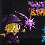 Un personaje vestido de mago sosteniendo una varita mágica, junto a símbolos matemáticos de suma, resta, multiplicación y división