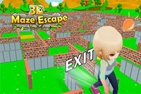 Maze Escape 3D es un juego de escape en línea gratis para niños con el tema