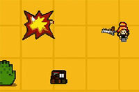 Logra tu puntuación más alta eliminando mini robots en este juego arcade